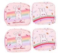 minkissy 4 Pz Custodia Per Assorbenti Igienici Portafoglio Da Donna Borsa Da Donna Borsa Per Bambini Porta Busta Borse Cosmetiche Da Viaggio Per Donna Custodia Da Viaggio Miniborsa Tessuto