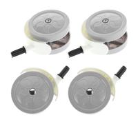 minkissy 4 Ruote Girevoli Silenziose per Girelli e Passeggini in Plastica Resistente Antiscivolo e Smontabili Ricambi per Movimento Fluido in Casa e All’Aperto