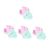 minkissy 4 Set Adorabili Spazzole Per Il Cuoio Capelluto Dei Dei Bambini Strumenti Delicati Per Per La Spazzola Da Bagno Dei Più Piccoli 2 Pezzi * 4
