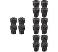minkissy 4 Set Consigli Per Camminare Bastoni Da Passeggio Bastoncini Da Passeggio Da Passeggio Copri Piedi in Canna Maniche Dei Piedi Della Stampella Resina Pvc Black 4 Pezzi * 4