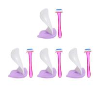 minkissy 4 Set trimmer privato Rasoio kit ceretta strisce cera pinzetta per sopracciglia attrezzo fornitura femminile stampino per stencil per rifinitura femminile Gel di silice