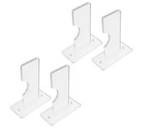 minkissy 4 supporti da parete per mazze da baseball, espositore in acrilico | Supporto orizzontale per esporre cimeli, mazze da baseball in miniatura e a grandezza naturale, ideale per decorare casa e