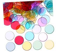 minkissy 400 Gettoni Bingo Colorati Trasparenti da Confezione per Giochi da Tavolo e Attività Educative Accessori per e Marcatori Fichè