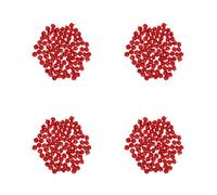 minkissy 400 Pezzi Campanelli Natalizi Rossi in Alluminio per Decorazioni | Alberi di Natale e Confezioni Regalo, Design Festivo, Facili da Riporre, Set Creativo