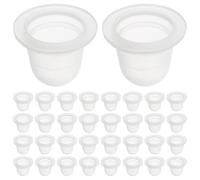 minkissy 400pcs Silicone Inchiostro A Forma di U Tappi Di Colore Grandi Per Tatuaggio E Applicazioni Di Trucco Permanente Facile Da Pulire E Riutilizzabile Adatto Per Pigmento E