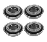 minkissy 4pezzi Cuscinetti per Sedia Rotelle Kit di Sostituzione per Forcella Anteriore Cuscinetto Asse Adatto per Sedie Rotelle Facile Installazione e Riparazione Argento