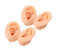 minkissy 4pezzi di Orecchio Umano in Silicone Supporto per Esposizione di Gioielli Strumento per Studio Agopuntura Manichino Auricolare per Pratica Protesica