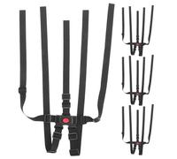 minkissy 4pezzi Imbracatura di Sicurezza Cinque Punti per Seggiolone Cinghie di Ricambio Regolabili per Passeggini e Seggiolini per Ragazzo Ragazza Protezione Completa Fibbie Facili da Usar