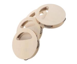 minkissy 4pezzi in Legno Organico per Ragazzo Ragazza Strumento Musicale Shaker per Ragazzo Ragazza Piccoli Sensoriale Montessori Facile da Dipingere Sicuro da Masticare