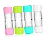 minkissy 4pezzi Mini Custodie Rigide Per Rgp Scatole Protettive e Verde Per Viaggi e Cosmetici Pratiche e Leggere Per Conservazione