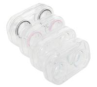 minkissy 4Pezzi Scatola per Viaggio Custodia per Cosmetiche con Guarnizioni Perdite per Protezione e Trasporto Sicuro