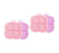 minkissy 4pezzi Silicone Body Scrubber Multi-functional Shower Brush Per Massaggio e Pulizia Del Corpo Design Ergonomico