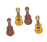 minkissy 4pezzi Spilla Ricamo Ukulele Spilla Decorativa Per Accessori Per e Colletto