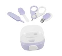minkissy 4pezzi Tagliaunghie per Ragazzo Ragazza con Luce Kit Manicure per Ragazzo Ragazza Forbici di Sicurezza Tagliaunghie Antipizzicamento Scatola Portaoggetti