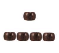 minkissy 5 Pezzi Anello Di Dito Retrò Anello Per Il Pollice Furgone Pratico Anello Da Dito Anello Più Fine in Legno Gioielli Ad Anello Elegante Anello Da Dito Di Legno