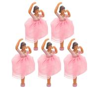 minkissy 5 pezzi Bambole Principessa per Carillon Decorazioni Ballerina con Gonna Rosa Accessori Resistenti e Sicuri per Scatole Musicali Figurine Eleganti e Incantevoli per Collezionisti