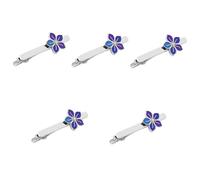 minkissy 5 Pezzi Clip della camicia in stile britannico spillo Uomo blu seta Tack Pin cravatta Pin per i vestiti di compleanno per il marito fermagli per cravatta fermacravatta rame