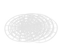 minkissy 5 Pezzi Pressa per Sottaceti in Plastico Bianco, Piastra Rotonda per Fermentazione Comoda e Facile da Pulire, per Fermentare Verdure e Ingredienti