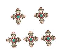 minkissy 5 Pezzi Spilla Spilla Matrimonio Di Fiori Nuziale Boutonniere Matrimonio Giarrettiera Decorazioni Ballo Studentesco Spille D'epoca Spillo Corpetto Back Smalto Annata Lega Di Zinco