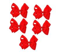 minkissy 5 Pz Forcina Ad Arco Spillo Code Di Cavallo Delle Ragazze Titolare Coda Fermaglio Per a Molletta Piccoli Fermagli Per Rosso Cintura a Costine in Poliestere