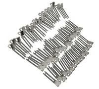 minkissy 50 Pezzi clip a doppia punta barrette hair clip fermacapelli hair bow hair pin fermaglio per in alligatore elastici perni Perline fermagli per a doppia punta