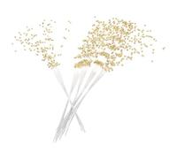 minkissy 50 Pezzi Rami Floreali per Bouquet con Perline 4mm, Decorazione | Fili Preinfilati in Plastico, Pieghevoli e Facili da Modellare, per Composizioni, Sfondi Fotografici, Albero