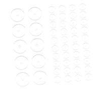 minkissy 50 pezzi Silicone per Supporti Morbidi e Trasparenti per Stabilizzare Pesanti Compatibili con Piercing e Stili