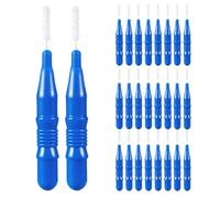 minkissy 50 Pezzi Spazzolino Interdentale Blu in Plastico la Pulizia dei Denti, Combatte le Carie, Adatto All'uso Familiare una Corretta Igiene Orale Quotidiana