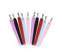 minkissy 50pcs Pelle Morta Forcella Chiodo Pelle Morta Pusher Cuticola Trimmer Strumenti Manicure Strumento di Pulizia Professionale Strumenti di Pedicure Strumento di Rimozione Della Pelle Morta