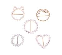 minkissy 5pezzi Fermagli Per Magliette Fibbie Per Fibbie Angolare Annodate Adatte Sciarpe Di Cappelli e Magliette