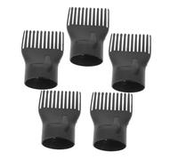 minkissy 5pezzi Pettine Per Asciugacapelli Diffusore Ugello Concentratore Pettine Resistente Al Calore Multiuso Per Styling Capelli Ricci e Naturali Adatto Uso Quotidiano e Viaggi