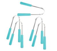 minkissy 5pezzi Raschietti Per Lingua e Inossidabile Per Adulti Strumenti Orale Per Fresco e Rimozione Residui Portatile Per Della Lingua Opp