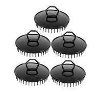 minkissy 5pezzi Spazzola Portatile Per Capelli in Plastica Massaggiatrice Antiforfora Esfoliante Per Capelluto Pettine Da Viaggio Per Tutti i Tipi Di Capelli