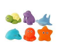 minkissy 6 Giocattoli da Bagno per Animali Cartoon Galleggianti con Cambiamento per Bagno Sicuro e per Ragazzi e Ragazze