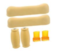minkissy 6 Pezzi Accessori Per Stampelle Cuscini Per Ascelle Con Stampelle Tappi Inferiori Della Stampella Sottobicchieri Camminatore Imbottitura Della Stampella Gomma Da Cancellare Yellow