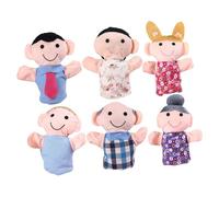 minkissy 6 pezzi Burattini da Mano per Giocattoli Creativi in Cotone PP Morbido Gioco di Ruolo e Racconti Interattivi Adatti Ragazzi e Ragazze Accessori Educativi e Divertenti