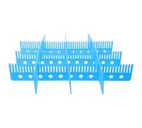 minkissy 6 Pezzi Divisori in Plastica per Cassetta, Inserto Regolabile | Montaggio Rapido, Protezione Sicura degli Articoli, Separazione Ordinata, per Magazzino e Logistica, Blu