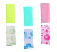 minkissy 6 Pezzi lavapavimenti Assorbente spazzola da bagno per la schiena spugne da cucina Lavello spugna per lavandino Salviette green blauer telo doccia massaggiatore per il corpo