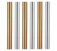 minkissy 6 Pezzi lucidalabbra mini contenitore da bottiglia pompa senz'aria pennellino makeup brushes makeup contenitore per olio per labbra vuoto per il trucco plastica
