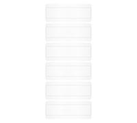 minkissy 6 Pezzi Nail Polish Sample Display Board Slots Transparent Nail Art Tips Palette For Professional Practice And DIY Training