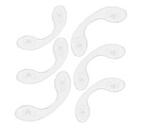 minkissy 6 Pezzi Naselli Per Occhiali Ponte Nasale Sostituibile Sostituzione Dei Naselli Degli Occhiali Da Sole Cuscinetti Per Gli Occhiali Da Sole Transparent Gel Di Silice