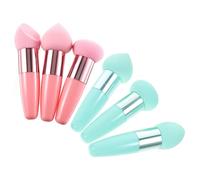 minkissy 6 Pezzi Piccola Penna Per Il Trucco a Fungo Riempibile Riutilizzabile Soffio Di Kit Soffio Di Trucco Fascia Per Struccante Spugne Mini Bignè Trucco Potente Pp