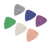 minkissy 6 pezzi Plettri in Lana Morbida per Ukulele e Chitarra Acustica Plettro Resistenti e Delicati Sulle Corde Adatti Strumenti Corda Come Banjo e Basso Vari Colori