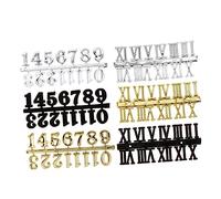 minkissy 6 Pezzi Scheda digitale numerico numeri dell'orologio autoadesivi volti romano piccolo chiave numeri per l'orologio numeri di orologio per la realizzazione di orologi plastica