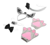 minkissy 6 Pezzi Set Fascia Per Asino Fascia e Coda Orecchie e Coda D'asino Appuntare La Coda All'asino Costume Da Cavallo Coniglietto in Costume Maschera Animale Cowboy Addominali