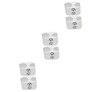 minkissy 6 Pz Fibbia per fascetta stringitubo porta per deambulatore MORSETTO accessori per camminatori porta da passeggio accessorio per sedia a rotelle Lega di alluminio