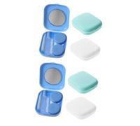 minkissy 6 Set custodia per lenti a contatto kit valigetta caso oculare kit occhiali kit per il trucco scatole per bicchieri custodia per lenti da viaggio squisito porta lenti a contatto pp