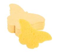 minkissy 60 Spugne Per Il Viso Struccanti A Forma Di Farfalla Compresse Spugne Naturali Per La Pulizia Del Viso Da Viaggio