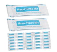 minkissy 60pezzi Nasale Solubile Bustine per Lavaggio Quotidiano Miscela Salina Rapida per Sollievo Congestione Pulizia Nasale Adatta Viaggio