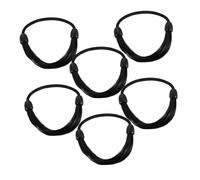 minkissy 6pezzi Elastici Per Capelli Invisibili Da Laccio Per Coda Di Cavallo in Stile Coreano Accessori Per Capelli Neri Naturali Per Uso Quotidiano